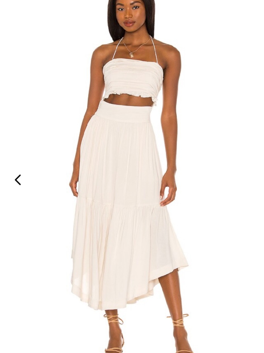 Lovers and Friends Sylvie Skirt in White Sugar